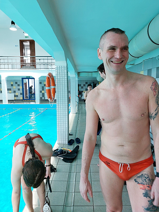 Hokej pod wodą Walenie Siemianowice Śląskie Trening 1 II 2025